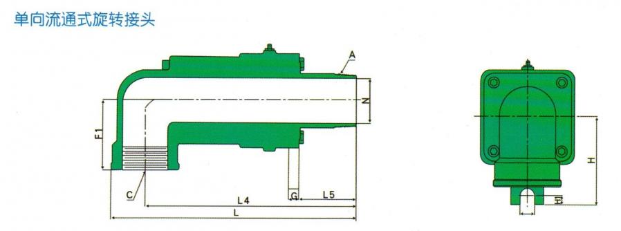 Dd型旋轉接頭外形圖