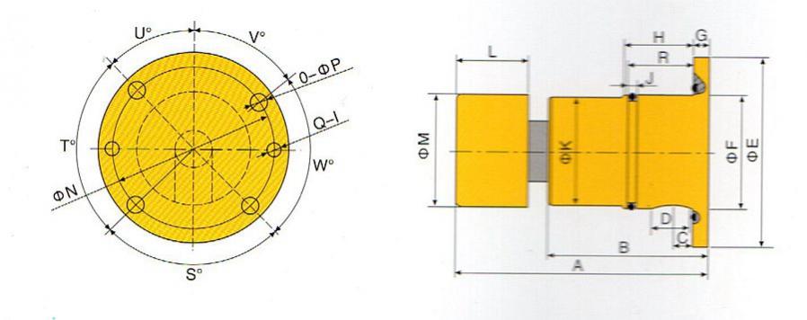 XKA系列連鑄機旋轉接頭外形尺寸1